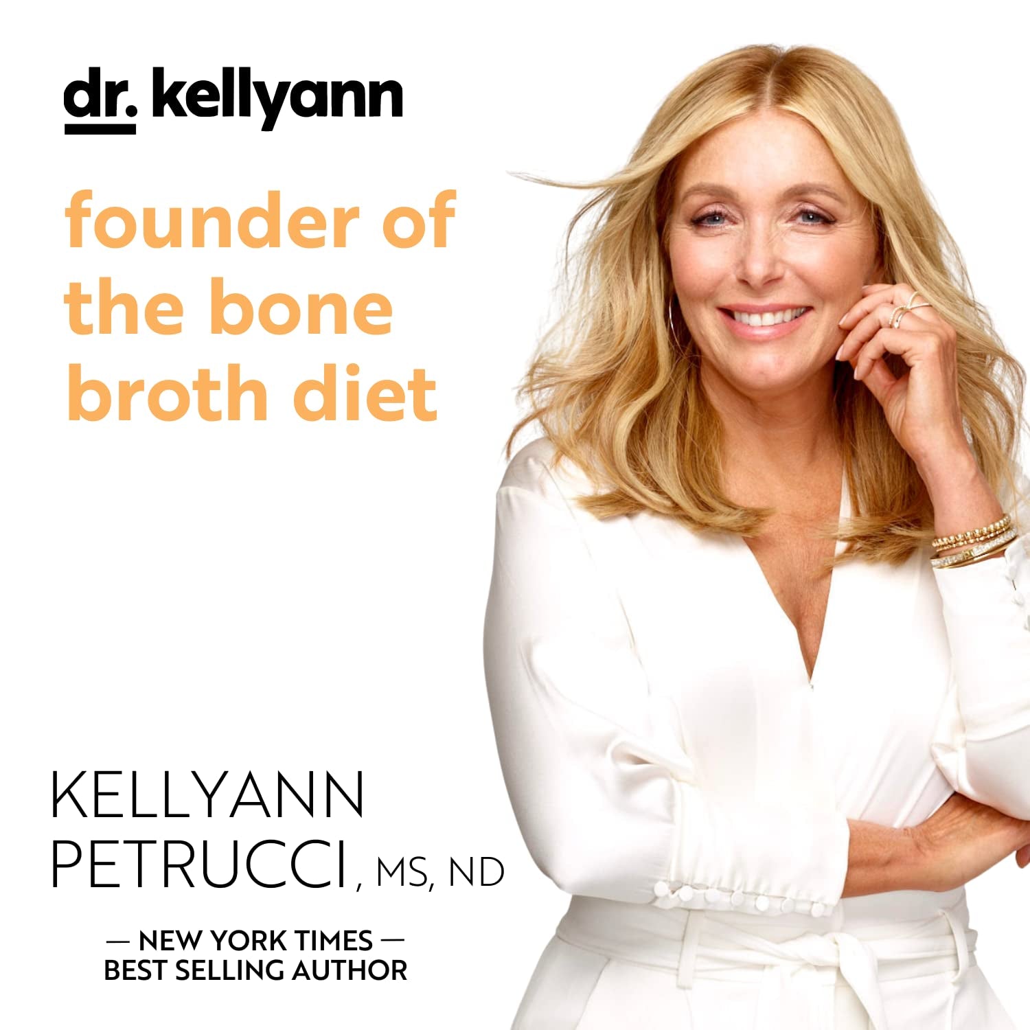 Dr. Kellyann Bone Broth Collagen Powder Packets (7 Servings, 1 Box), 16G Protein/Serving, 100% Grass-Fed Hydrolyzed Collagen Powder, Keto & Paleo Friendly