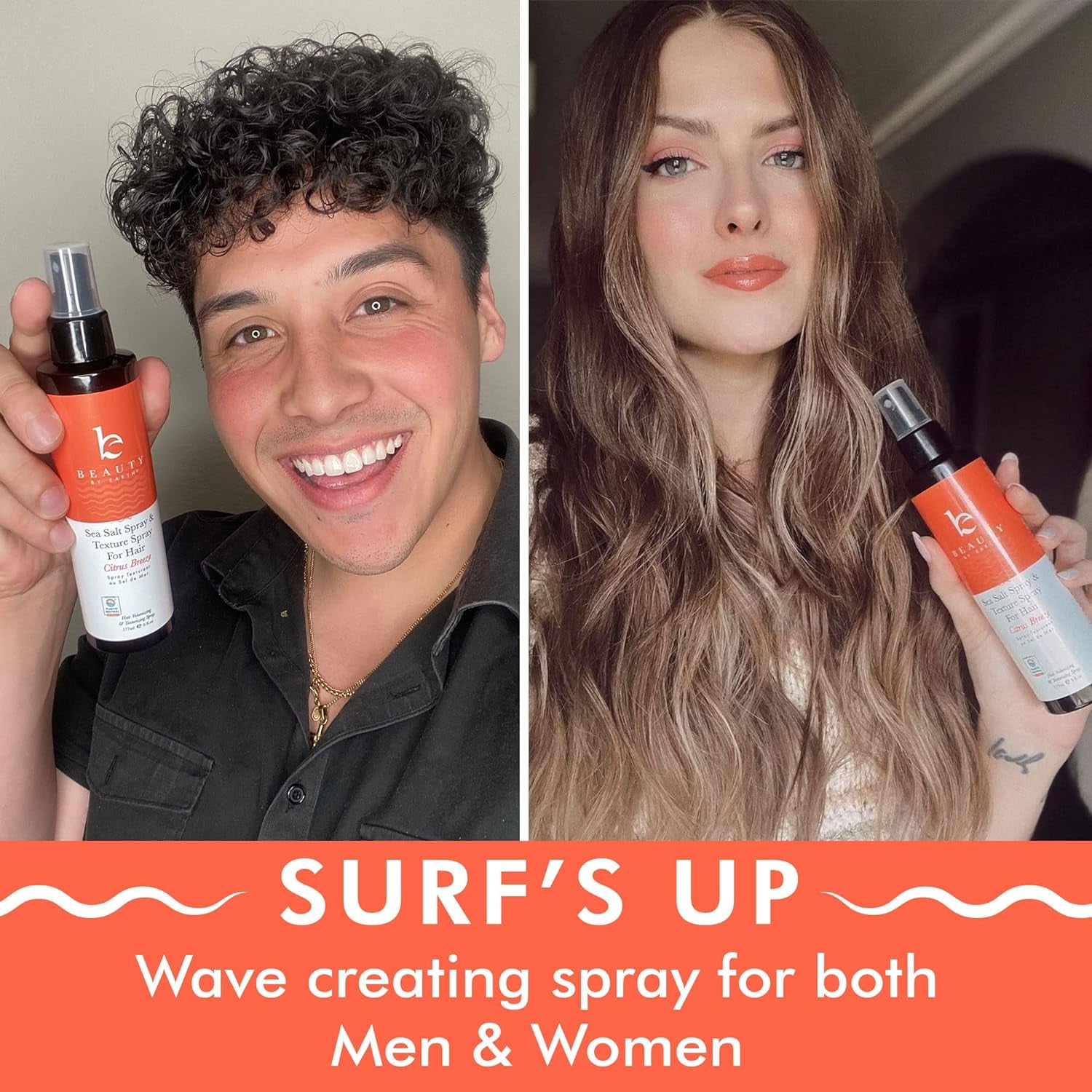 Sea Salt Spray for Hair Men & Women - Beach Waves Spray Hair Texturizer, Hair Spray for Fine Hair Texturizing Spray for Hair Texture Spray for Hair Volumizing Spray, Sea Salt Spray for Hair Women