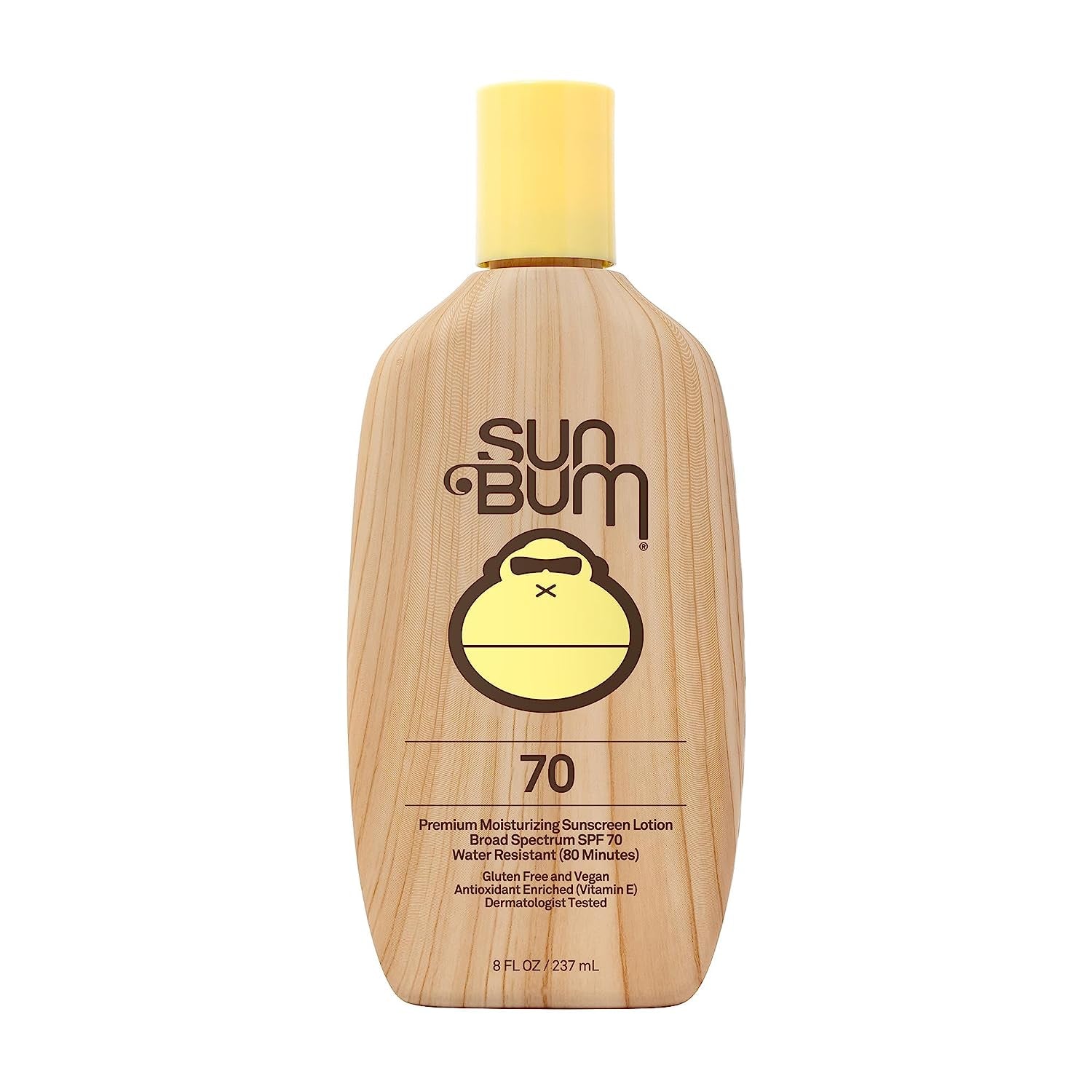 Sun Bum Original SPF 70 Sunscreen Lotion | Vegan and Hawaii 104 Reef Act Compliant (Octinoxate & Oxybenzone Free) Broad Spectrum Moisturizing UVA/UVB Sunscreen with Vitamin E | 8 Oz