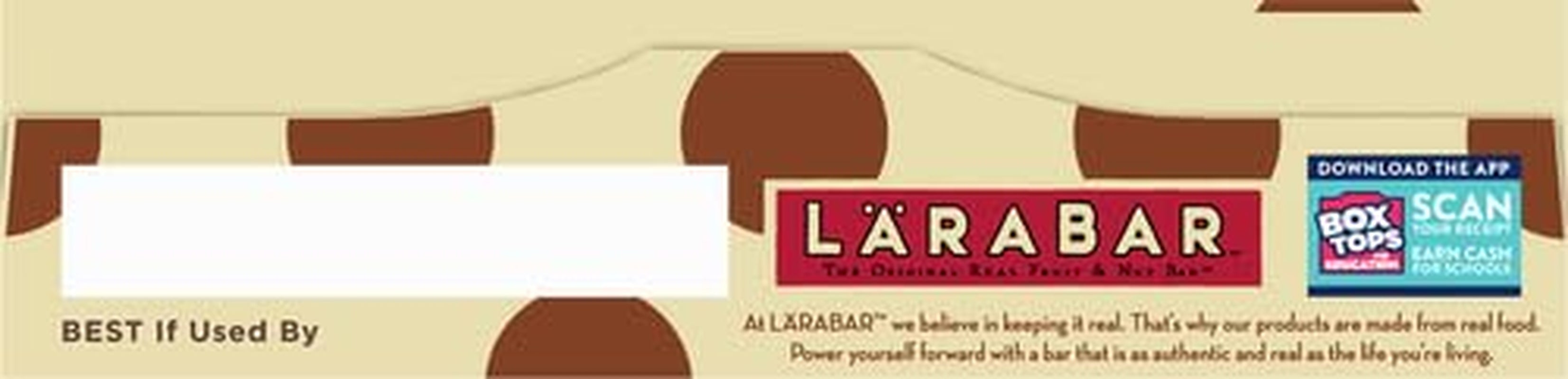 Larabar Chocolate Chip Cookie Dough, Gluten Free Vegan Fruit Nut Bars, 6 Ct