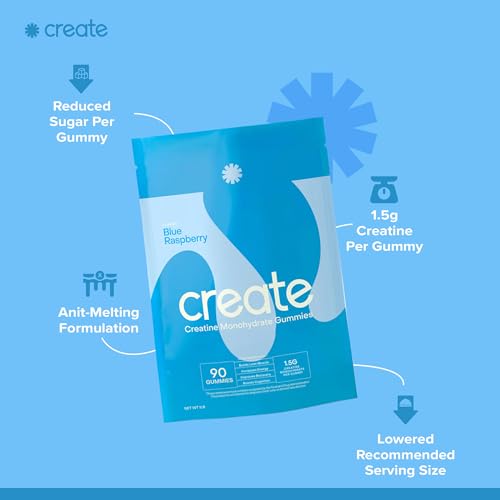 Create Creatine Monohydrate Gummies - 90 Count