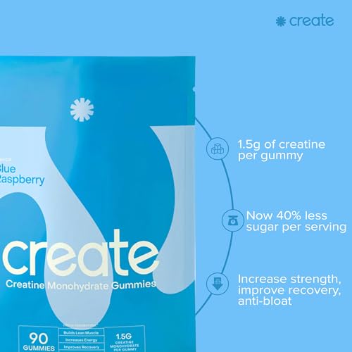 Create Creatine Monohydrate Gummies - 90 Count