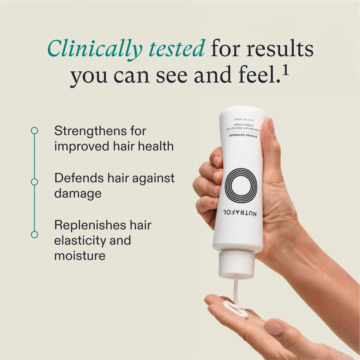 Nutrafol Conditioner, Physician-Formulated for Thinning Hair, Moisturizing, Strengthening and Color Safe, Lightweight Protection - 8.1 Fl Oz Bottle