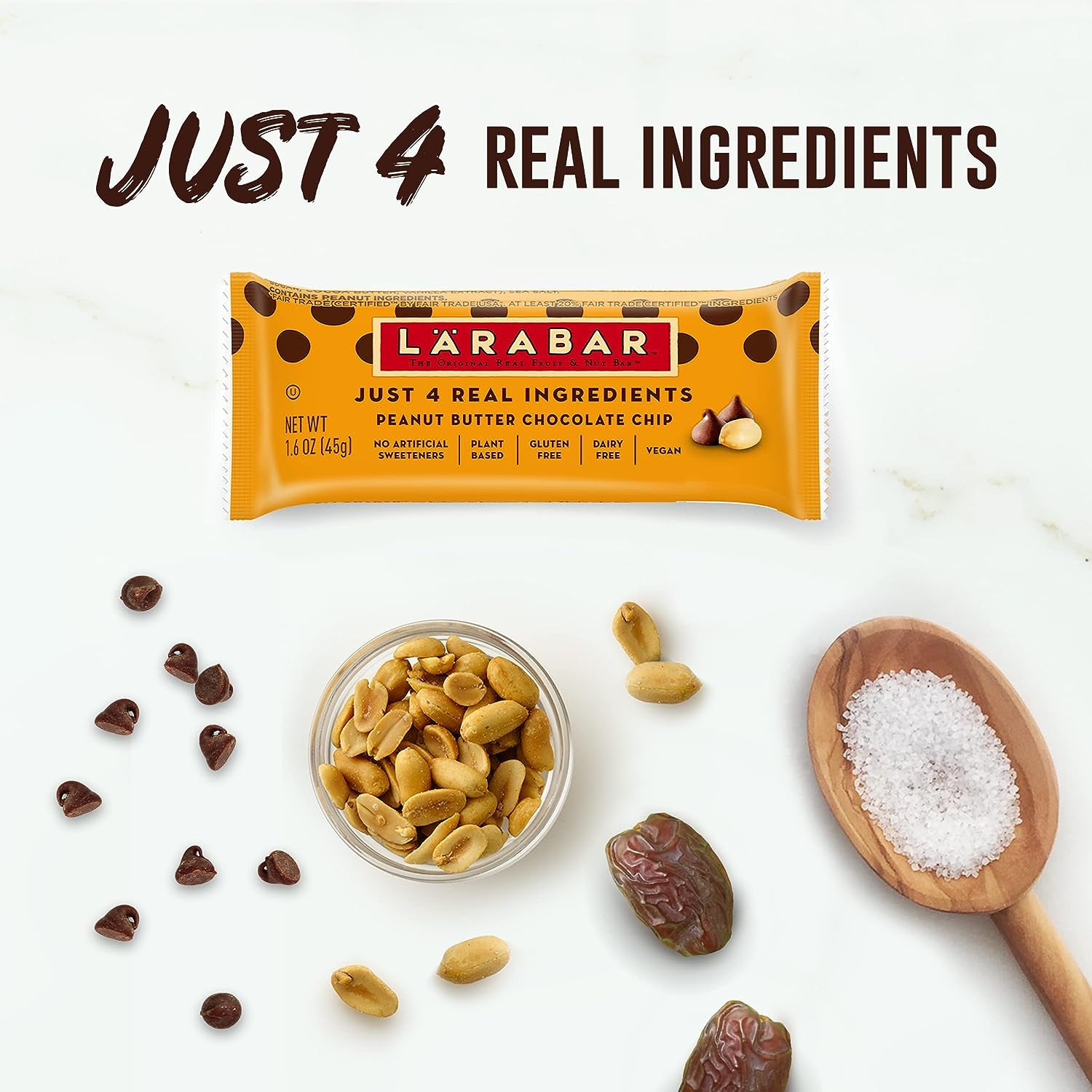 Larabar Peanut Butter Chocolate Chip, Gluten Free Fruit & Nut Bar, 16 Ct