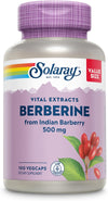 SOLARAY Berberine 500Mg - Berberine Supplement for a Healthy, Active Lifestyle - with Berberine Hcl from Indian Barberry - Vegan, Non-Gmo, 60-Day Guarantee, Lab Verified - 100 Servings, 100 Vegcaps