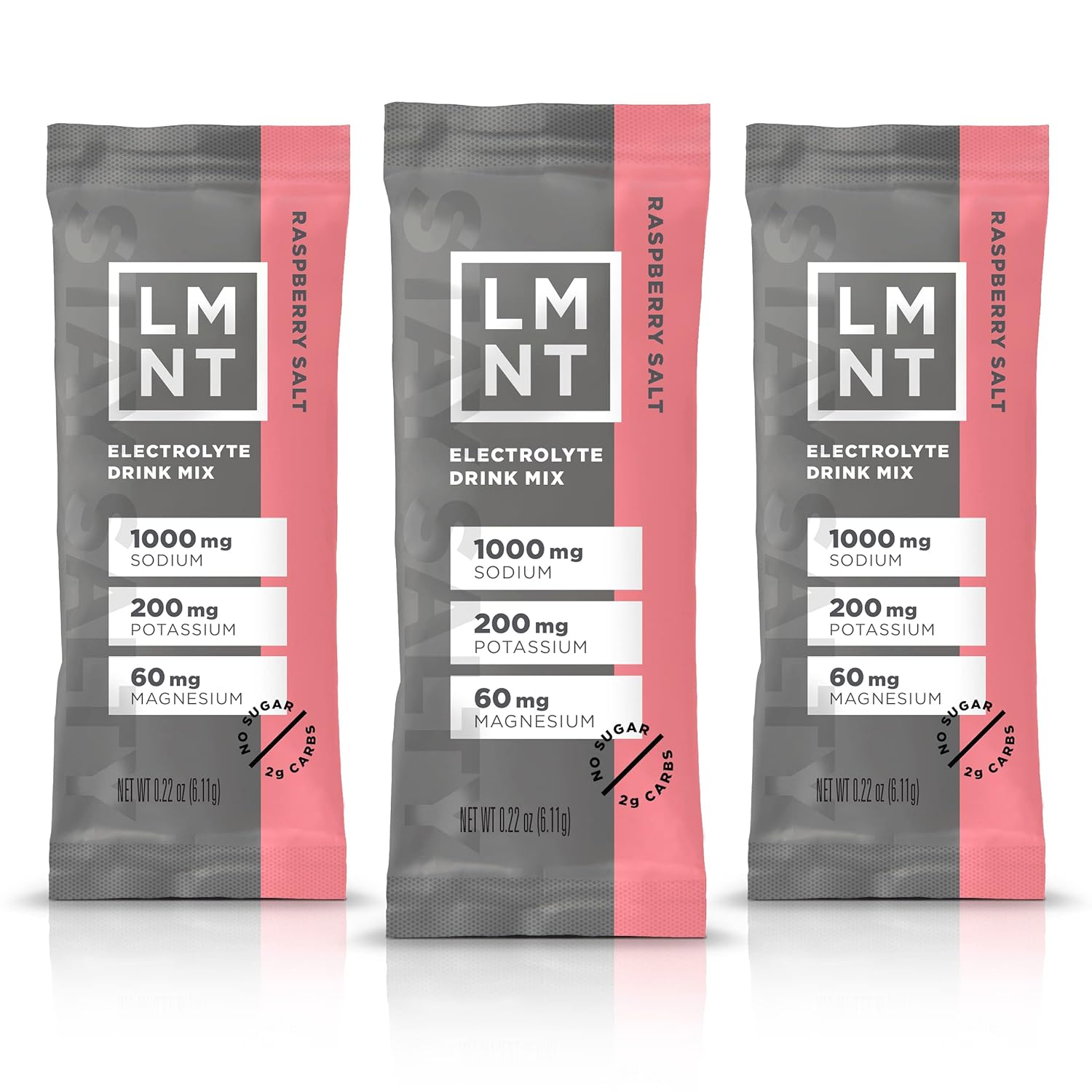 LMNT Zero Sugar Electrolytes - Grapefruit Salt | Drink Mix | 30 Count