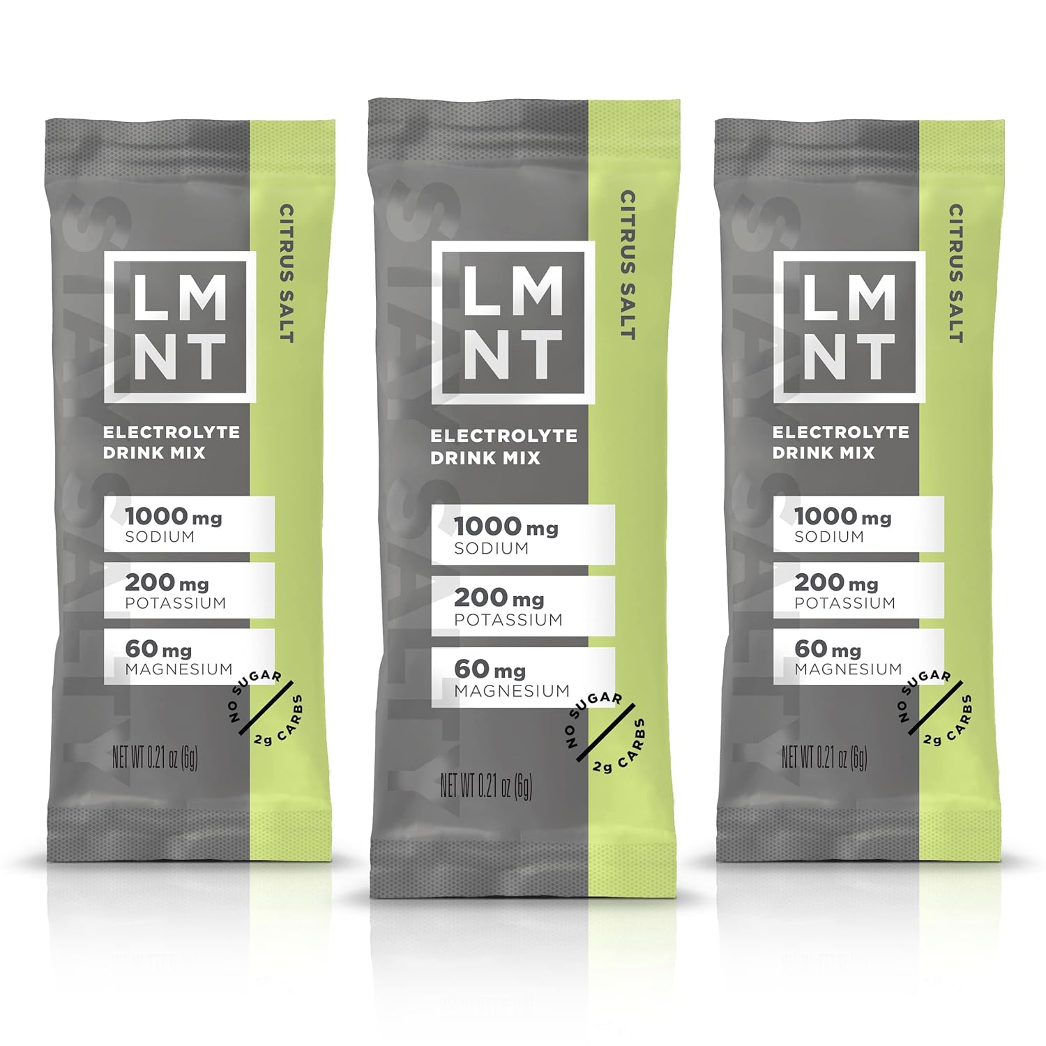 LMNT Zero Sugar Electrolytes - Grapefruit Salt | Drink Mix | 30 Count