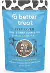 A Better Treat – Freeze Dried Beef Dog Treats, Grass Fed, Beef Liver Single Ingredient | Natural, Healthy, High Value | Gluten Free, Grain Free, High Protein, Diabetic Friendly | Made in the USA