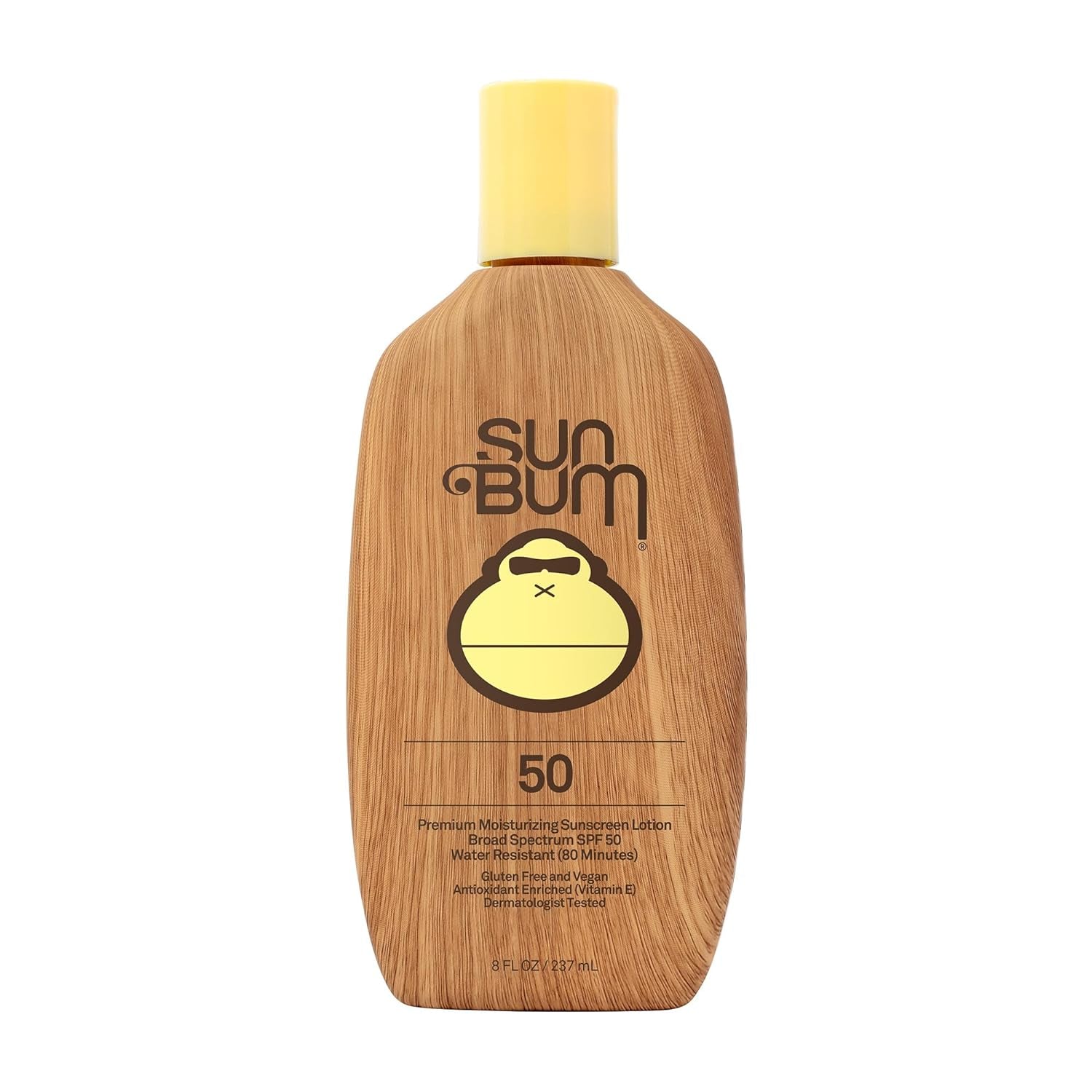 Sun Bum Original SPF 50 Sunscreen Lotion | Vegan and Hawaii 104 Reef Act Compliant (Octinoxate & Oxybenzone Free) Broad Spectrum Moisturizing UVA/UVB Sunscreen with Vitamin E | 8 Oz