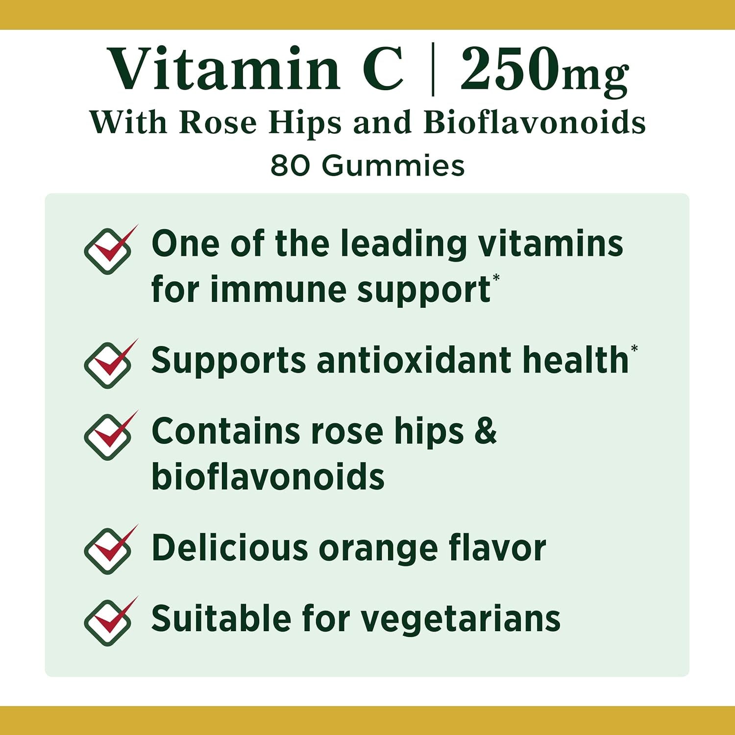 Nature'S Bounty Vitamin C, Orange, Gummy 80 Count