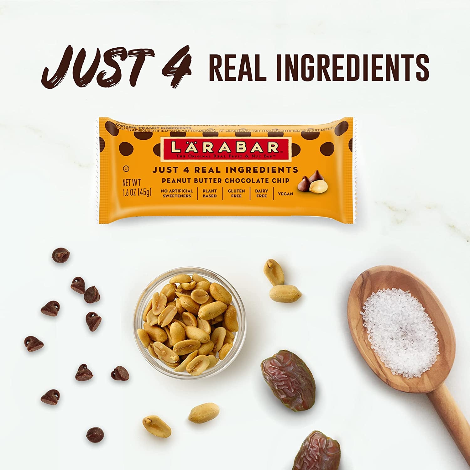 Larabar Peanut Butter Chocolate Chip, Gluten Free Fruit & Nut Bar, 12 Ct