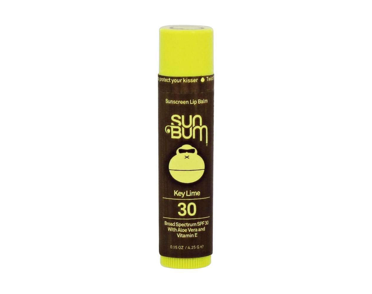 Sun Bum SPF 30 Sunscreen Lip Balm | Vegan and Cruelty Free Broad Spectrum UVA/UVB Lip Care with Aloe and Vitamin E for Moisturized Lips | Key Lime Flavor |.15 Oz