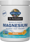 Garden of Life Dr. Formulated Whole Food Magnesium 197.4G Powder Orange,40 Servings, Non-Gmo, Vegan, Gluten & Sugar Free Supplement with Probiotics - Best for Anti-Stress, Calm & Regularity