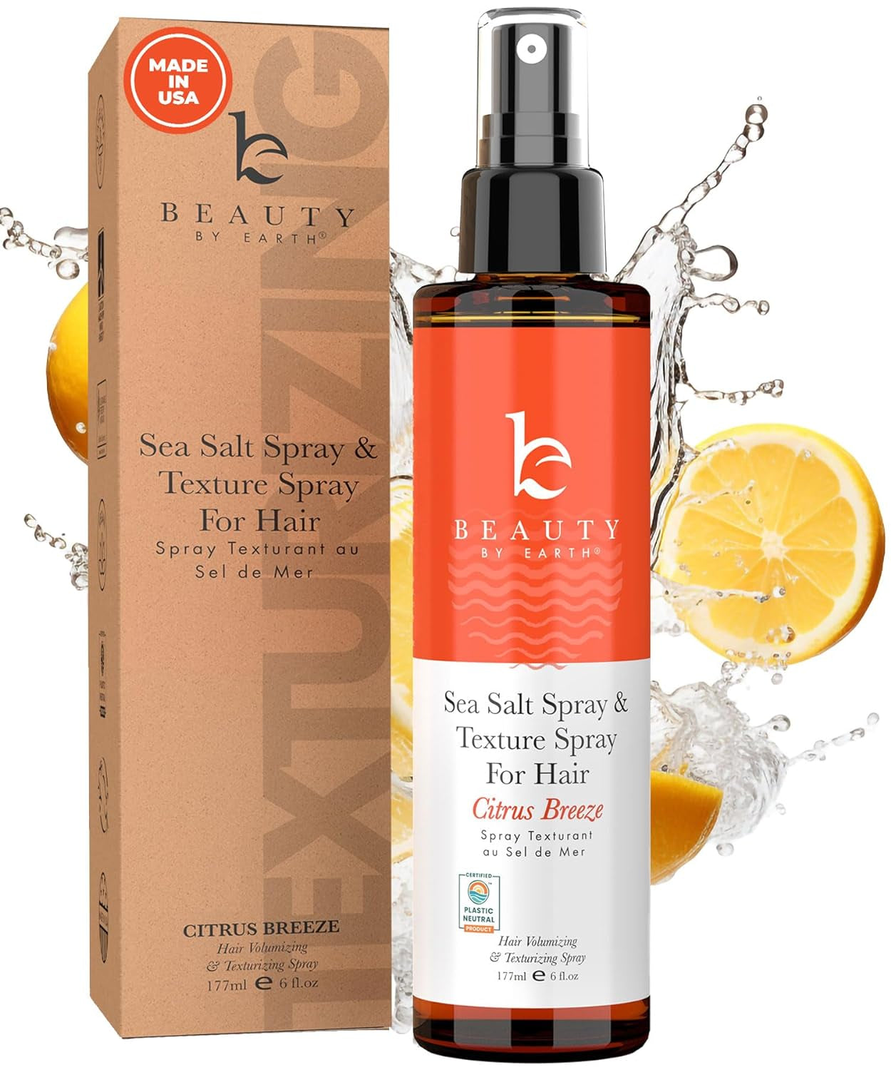 Sea Salt Spray for Hair Men & Women - Beach Waves Spray Hair Texturizer, Hair Spray for Fine Hair Texturizing Spray for Hair Texture Spray for Hair Volumizing Spray, Sea Salt Spray for Hair Women