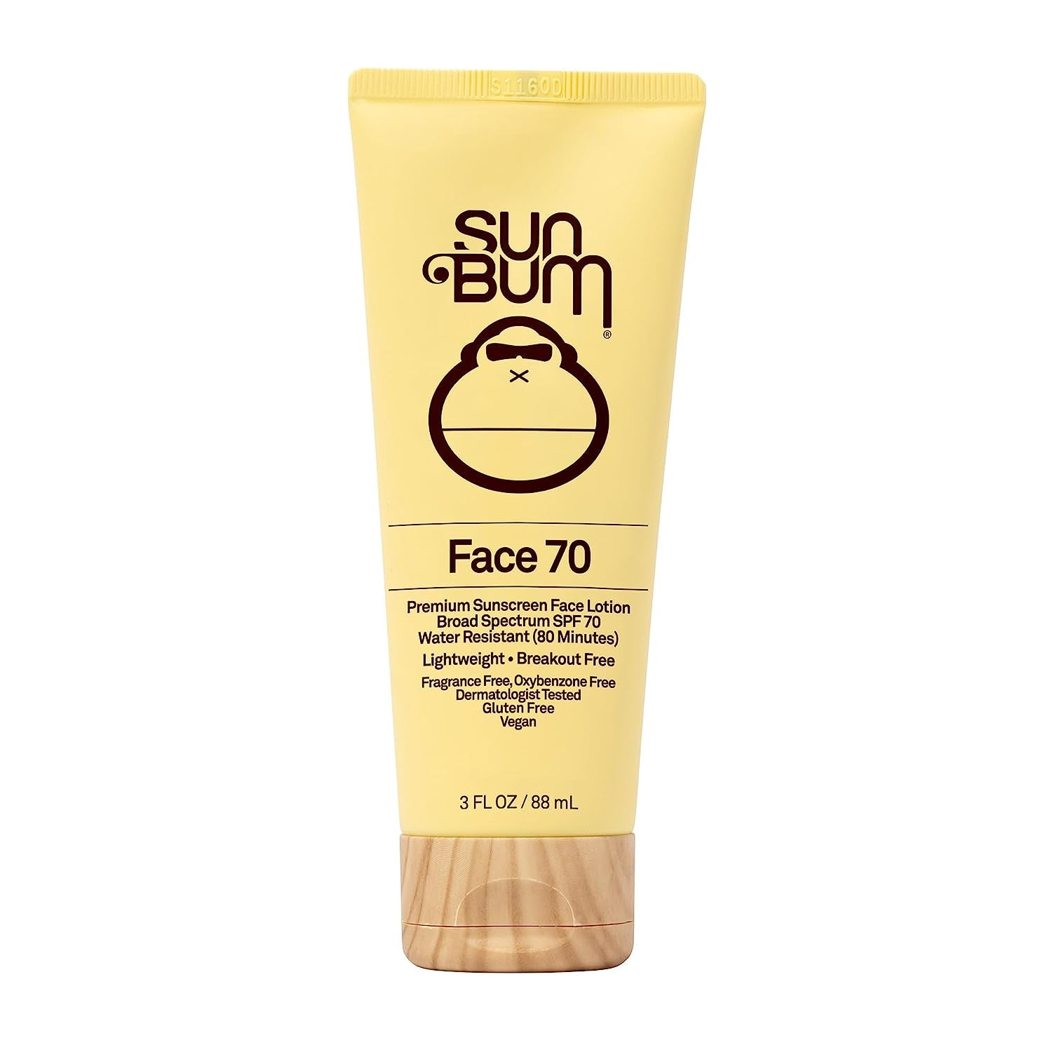 Sun Bum Original SPF 70 Sunscreen Face Lotion with Vitamin E | Vegan and Hawaii 104 Reef Act Compliant (Octinoxate & Oxybenzone Free) UVA/UVB Broad Spectrum Fragrance-Free Moisturizing |3Oz