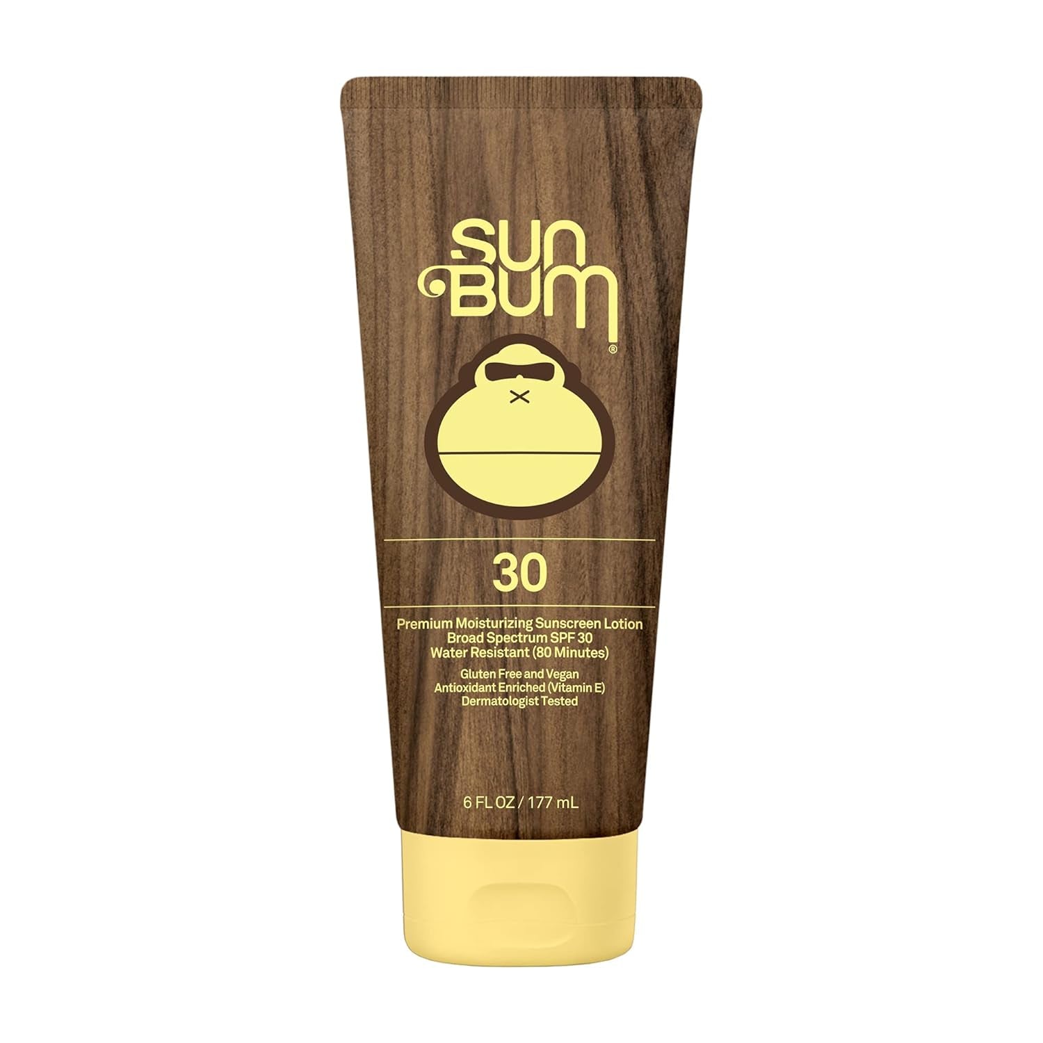 Sun Bum Original SPF 30 Sunscreen Lotion | Vegan and Hawaii 104 Reef Act Compliant (Octinoxate & Oxybenzone Free) Broad Spectrum Moisturizing UVA/UVB Sunscreen with Vitamin E | 6 Oz